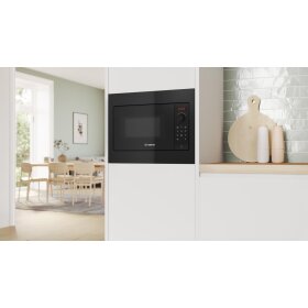 Bosch BFL523MB4, Serie 2, Einbau-Mikrowelle, Schwarz