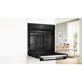 Bosch HBA572BB4, Serie 2, Einbau-Backofen, 60 x 60 cm, Schwarz