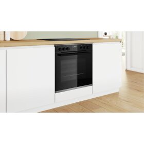 Bosch HEG237BB5, Serie 6, Einbau-Herd, 60 x 60 cm, Schwarz