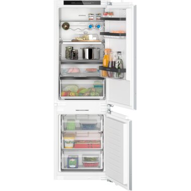 Siemens KI86NSDB0, iQ500, Einbau-Kühl-Gefrier-Kombination mit Gefrierbereich unten, 177.2 x 55.8 cm, Flachscharnier mit Softeinzug