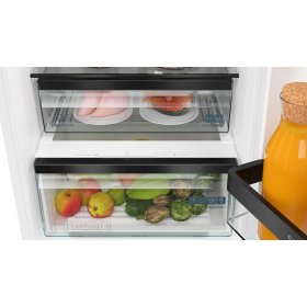 Siemens KI86NSFE0, iQ300, Einbau-Kühl-Gefrier-Kombination mit Gefrierbereich unten, 177.2 x 54.1 cm, Flachscharnier