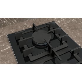 Siemens ER3A6BI40, iQ700, Domino-Kochfeld, Gas, 30 cm, Glaskeramik, Schwarz