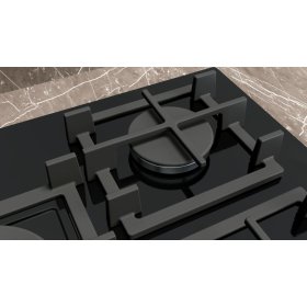 Siemens ER7A6RH40, iQ700, Gaskochfeld, 75 cm, Hartglas, Schwarz