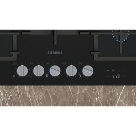 Siemens ER7A6RH40, iQ700, Gaskochfeld, 75 cm, Hartglas,...