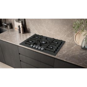 Siemens ER7A6RH40, iQ700, Gaskochfeld, 75 cm, Hartglas, Schwarz