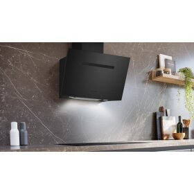 Siemens LC81KANB5, iQ700, Wandesse, 80 cm, Klarglas matt schwarz bedruckt, Mattschwarz