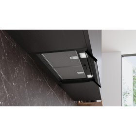 Siemens LJ65BCC60, iQ300, Integrierte Designhaube, 60 cm, Klarglas, Mattschwarz