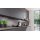 Siemens LJ89BET65, iQ700, Integrierte Designhaube, 80 cm, Graues Glas mit schwarzer Bedruckung, Mattschwarz