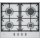 Neff T26CIP8N0, N 70, Gaskochfeld, 60 cm, Edelstahl