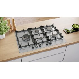Neff T27CIS8N0, N 70, Gaskochfeld, 75 cm, Edelstahl
