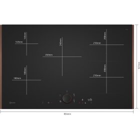 Neff T68YYV4B0, N 90, Induktionskochfeld, 80 cm, Mattschwarz, Flex Design
