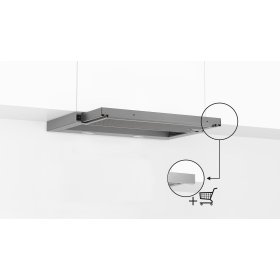 Neff D46BR22X2, N 30, Flachschirmhaube, 60 cm, Silbermetallic