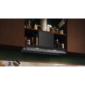 Neff D95XCC2S5, N 50, Integrierte Designhaube, 90 cm, Klarglas, Mattschwarz