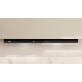 Neff D97XDP2S0, N 70, Integrierte Designhaube, 90 cm, Klarglas schwarz bedruckt, Mattschwarz