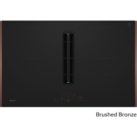 Neff V58YHQ4B0, N 70, Induktionskochfeld mit Dunstabzug, 80 cm, Mattschwarz, Flex Design