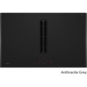 Neff V58YHQ4B0, N 70, Induktionskochfeld mit Dunstabzug, 80 cm, Mattschwarz, Flex Design