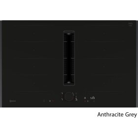 Neff V68YYX4B0, N 90, Induktionskochfeld mit Dunstabzug, 80 cm, Mattschwarz, Flex Design