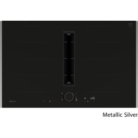 Neff V68YYX4B0, N 90, Induktionskochfeld mit Dunstabzug, 80 cm, Mattschwarz, Flex Design