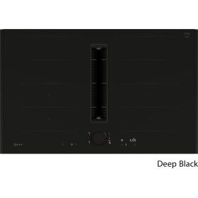 Neff V68YYX4B0, N 90, Induktionskochfeld mit Dunstabzug, 80 cm, Mattschwarz, Flex Design