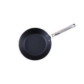 Ronneby Bruk Karbon-Bratpfanne, Ø 28 cm, mit rostfreiem Schmiedegriff