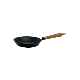 Ronneby Bruk Maestro Bratpfanne flach, Ø 25 cm, mit Eichenholzgriff