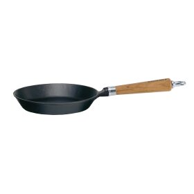 Ronneby Bruk Maestro Bratpfanne flach, Ø 25 cm, mit Eichenholzgriff