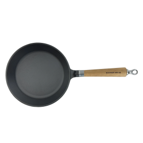 Ronneby Bruk Maestro Bratpfanne flach, Ø 25 cm, mit Eichenholzgriff