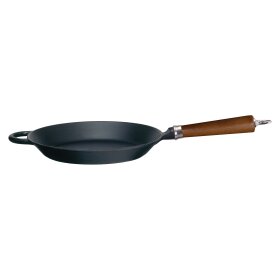 Ronneby Bruk Maestro Bratpfanne flach, Ø 28 cm, mit braunem Buchenholzgriff
