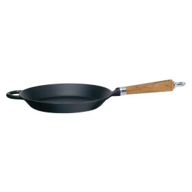 Ronneby Bruk Maestro Bratpfanne flach, Ø 28 cm, mit Eichenholzgriff