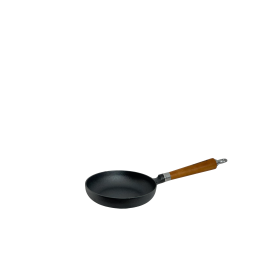 Ronneby Bruk Maestro Bratpfanne hoch, Ø 20 cm, mit braunem Buchenholzgriff