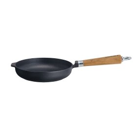 Ronneby Bruk Maestro Bratpfanne hoch, Ø 25 cm, mit Eichenholzgriff
