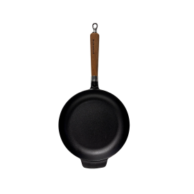 Ronneby Bruk Maestro Bratpfanne hoch, Ø 25 cm, mit Eichenholzgriff