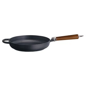 Ronneby Bruk Maestro Bratpfanne hoch, Ø 28 cm, mit braunem Buchenholzgriff