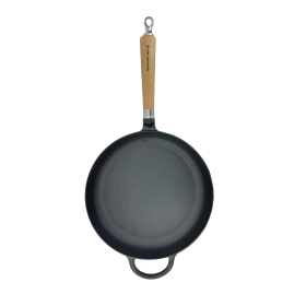 Ronneby Bruk Maestro Bratpfanne hoch, Ø 28 cm, mit Eichenholzgriff