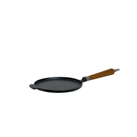 Ronneby Bruk Maestro Crépe-Pfanne, Ø 24 cm, mit braunem Buchenholzgriff