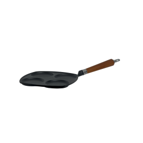 Ronneby Bruk Maestro Eierpfanne, 25 x 25 cm, mit braunem Buchenholzgriff
