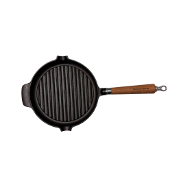 Ronneby Bruk Maestro Grillpfanne, Ø 24 cm, mit Eichenholzgriff