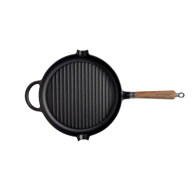 Ronneby Bruk Maestro Grillpfanne, Ø 28 cm, mit Eichenholzgriff
