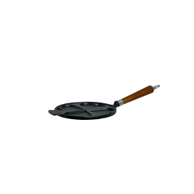 Ronneby Bruk Maestro Herzpfannkuchen-Pfanne, Ø 24 cm, mit braunem Buchenholzgriff