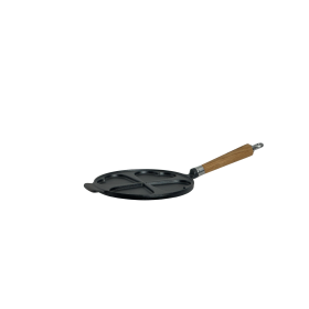 Ronneby Bruk Maestro Herzpfannkuchen-Pfanne, Ø 24 cm, mit Eichenholzgriff