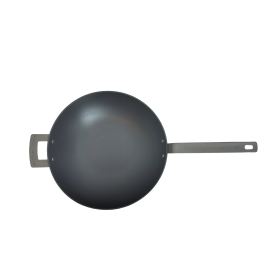 Ronneby Bruk Ultra Light Professional Wok-Pfanne, Ø 32 cm, mit Schmiedeeisengriffen