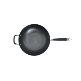 Ronneby Bruk Ultra Light Wok-Pfanne, Ø 30 cm, mit silikonummanteltem Griff