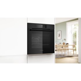 Bosch HBA572BM3, Serie 4, Einbau-Backofen, 60 x 60 cm, Matt schwarz
