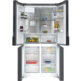 Neff KM3963XE0, N 70, Kühl-Gefrier-Kombination, mehrtürig, 183 x 90.5 cm, Gebürsteter schwarzer Stahl AntiFingerprint, Total No Frost