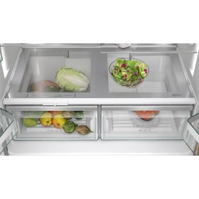 Neff KM3963XE0, N 70, Kühl-Gefrier-Kombination, mehrtürig, 183 x 90.5 cm, Gebürsteter schwarzer Stahl AntiFingerprint, Total No Frost