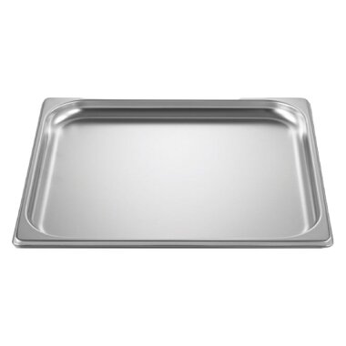 V-ZUG Edelstahlblech ungelocht, 2/3 GN, B 325 x T 354 x H 20 mm