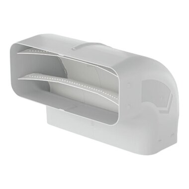 V-ZUG Prime Flachkanalbogen 90°, vertikal für Flachkanal, B 222 x H 89 x T 157 mm