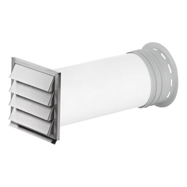 V-ZUG Prime Mauerkasten rund, ø 150 mm, inkl. Edelstahl Wetterschutzgitter und Rückstauklappe