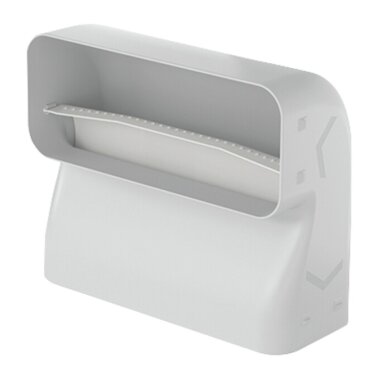 V-ZUG Prime Flachkanalbogen 90° schmal, vertikal für Flachkanal, B 222 x H 89 x T 92 mm