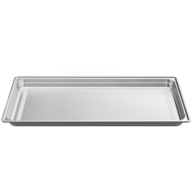 V-ZUG Edelstahlblech ungelocht, B 629 x T 370 x H 28 mm